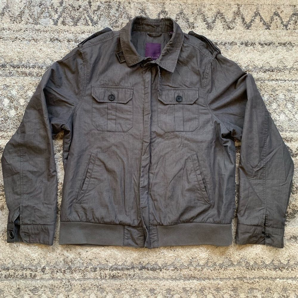 Ted Baker Utility Full Zip Bomber Jacket 6(XXL)